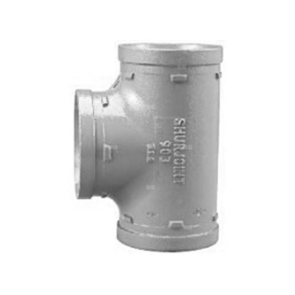 Trójnik krótki ocynkowany Groove - 114.3