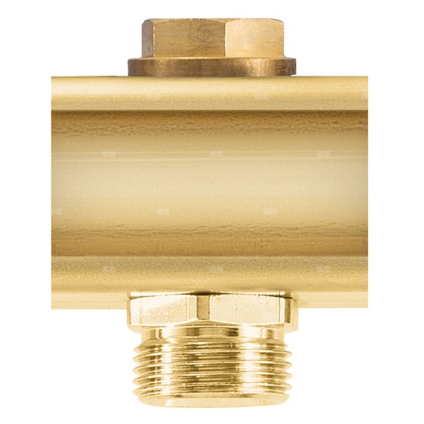 Element przedłużający mosiężny z zaworem regulacyjnym - G1'' L = 50 mm