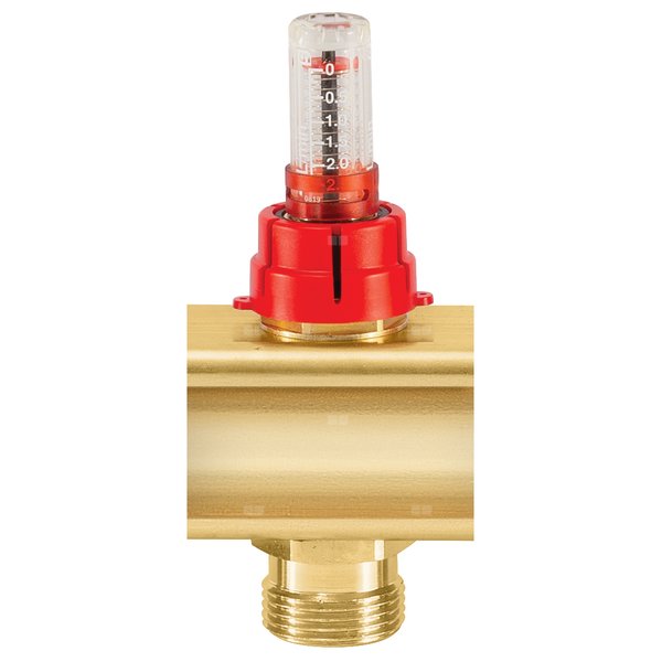 Element przedłużający mosiężny z przepływomierzem - G1'' - L = 50 mm