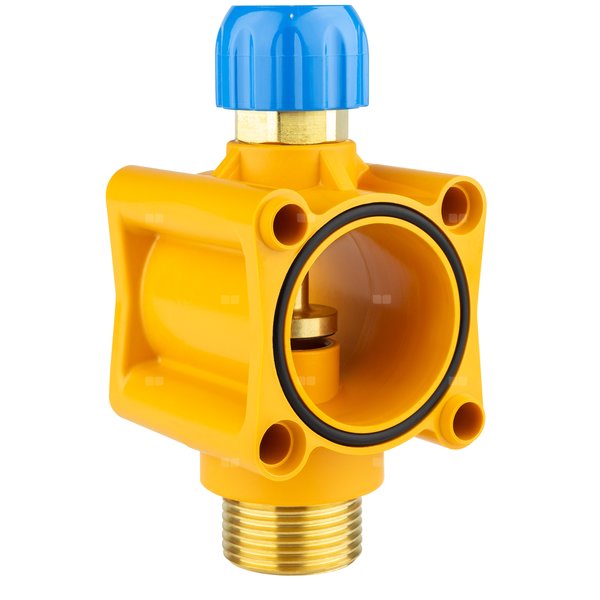 Moduł powrotny termostatyczny rozdzielacza tworzywowego 1 1/2" x 3/4" niebieski