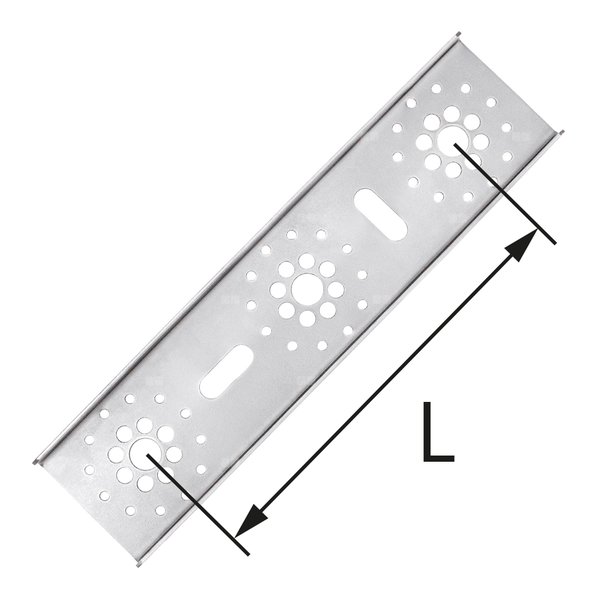 Płytka montażowa metalowa podwójna ultraLINE L = 80, 150 mm