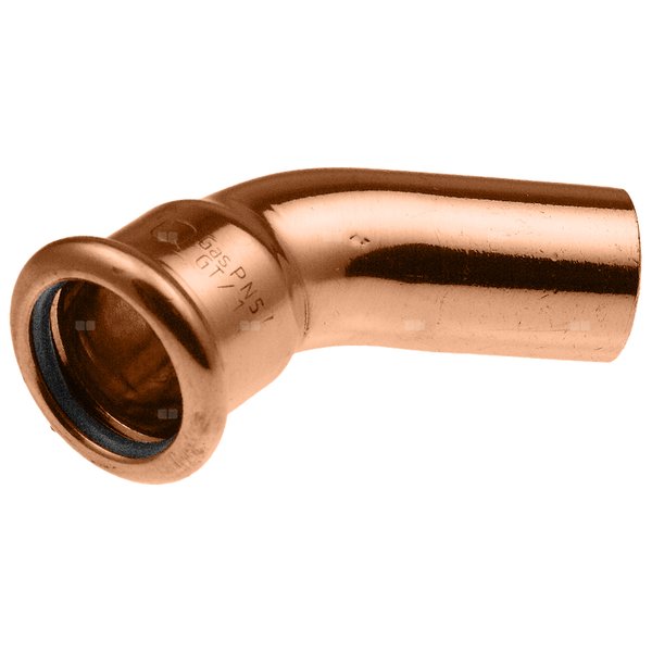 Kolano nyplowe 45' Copper - 12