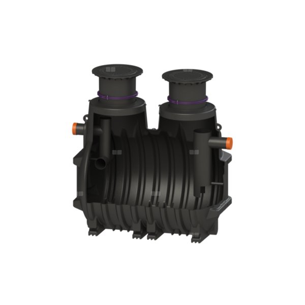 Separator tłuszczu EasyClean ground Standard (T:730-1225mm), NS 15, do zabudowy w ziemi, właz kl. B