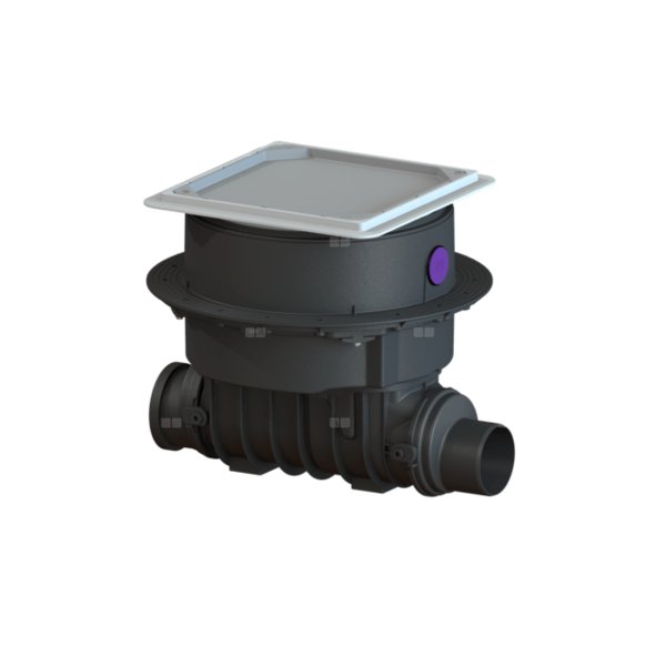 Zawór zwrotny KESSEL Staufix SWA, czarna pokrywa DN 150 ev016084