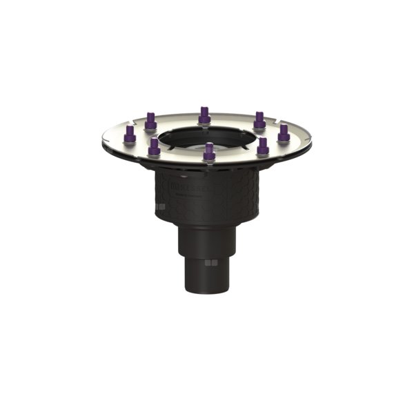 Korpus wpustu Ecoguss DN 50, odpł. pionowy, z kołnierzem dociskowym