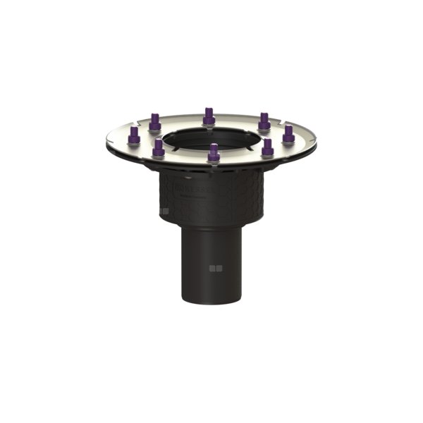 Korpus wpustu Ecoguss DN70, odpł. pionowy, z dociskowym kołnierzem, bez syfonu