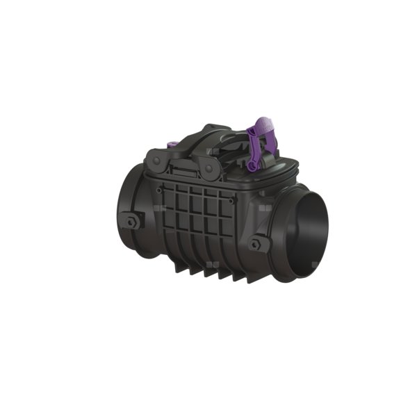 Korpus Staufix 2-klapowy na swobodnym przewodzie DN 125-200