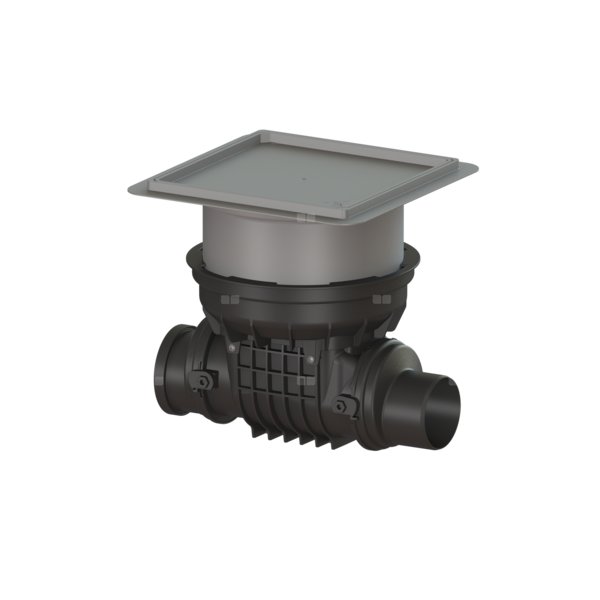 Zawór zwrotny (zasuwa burzowa) Staufix DN 125 z 1 klapką z tworzywa z pokrywa pod płytki