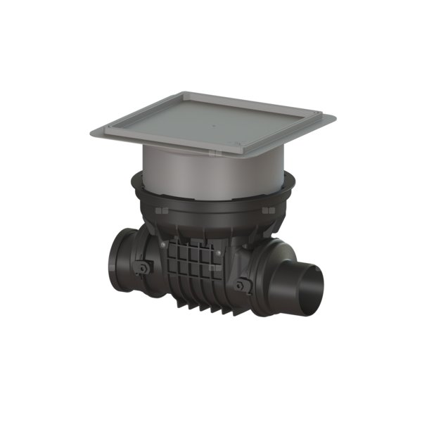 Zawór zwrotny (zasuwa burzowa) Staufix DN 125 z pokrywą pod płytki z dwoma klapami z tworzywa