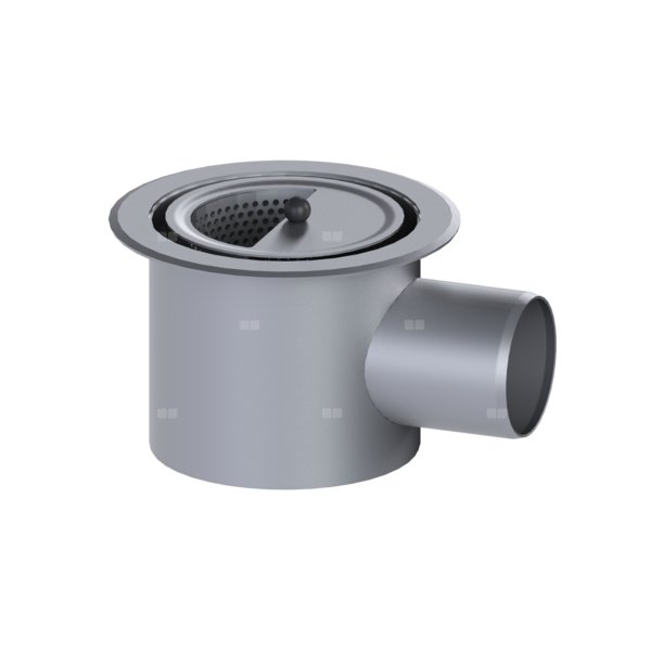 Korpus Ferrofix 185 DN100 DZ 110, odpływ boczny, krawędź połączeniowa