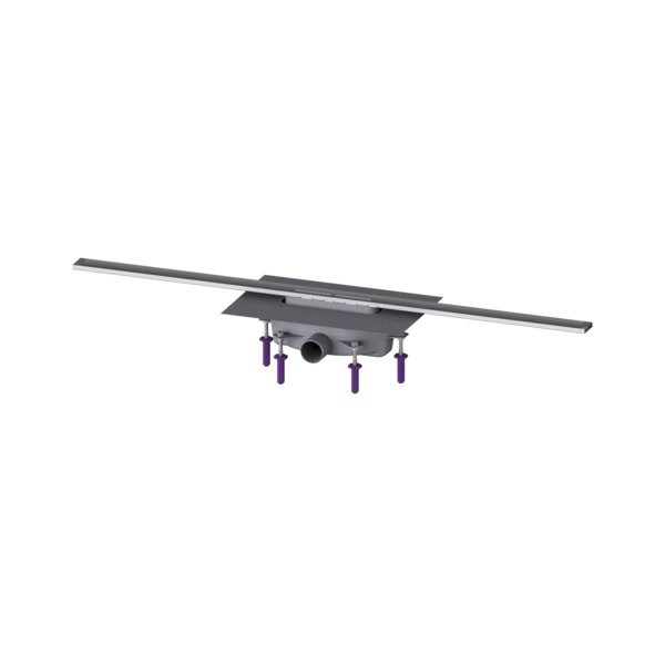 Linearis Infinity 90 Syfon z zamknięciem wodnym 50 mm, Szczotkowana powierzchnia ze stali nierdzewnej, 1100 mm