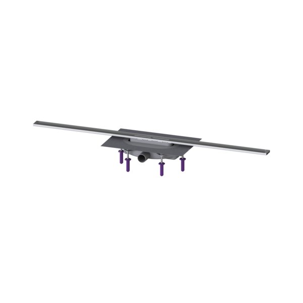 Linearis Infinity 60 z Mechanicznym syfonem Megastop, Szczotkowana powierzchnia ze stali nierdzewnej, 1100 mm