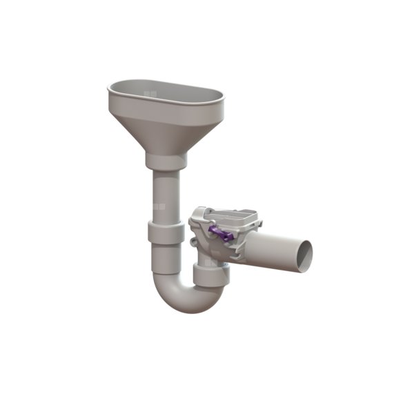 Zawór zwrotny (zasuwa burzowa) Staufix Siphon DN50 do przelewu bezpieczeństwa