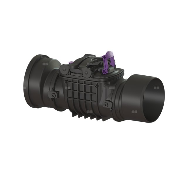 Zawór zwrotny (zasuwa burzowa) Staufix DN 200 z dwoma klapami z tworzywa