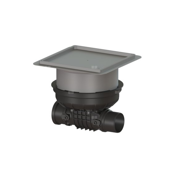 Zawór zwrotny (zasuwa burzowa) Staufix DN 100 z 1 klapką z tworzywa z pokrywa pod płytki