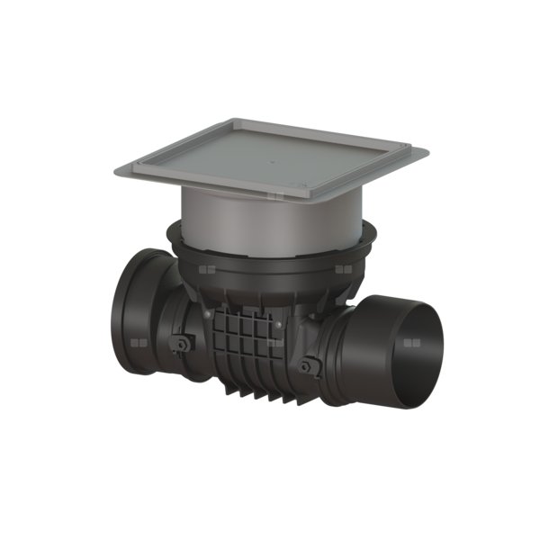 Zawór zwrotny (zasuwa burzowa) Staufix DN 200 z 1 klapką z tworzywa z pokrywa pod płytki