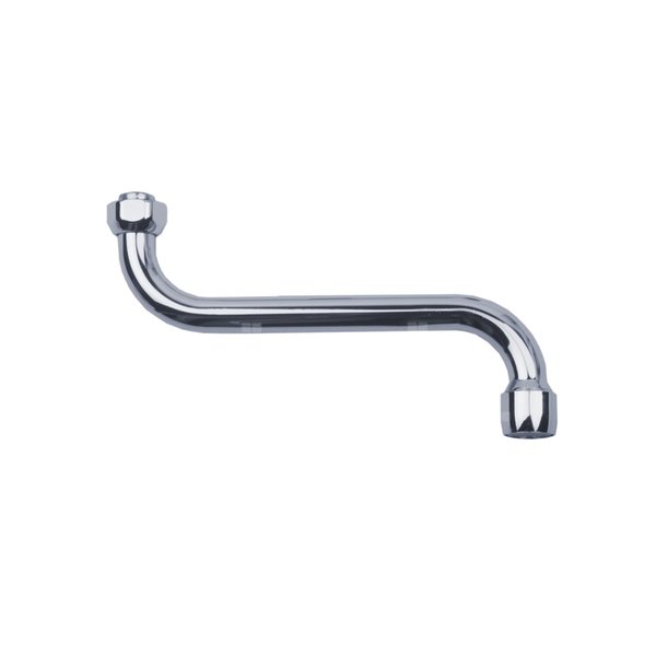 Wylewka do armatury sanitarnej typ S 16 mm M22x1,5 KFA Armatura dolna, blister długość 160 mm mosiądz chrom