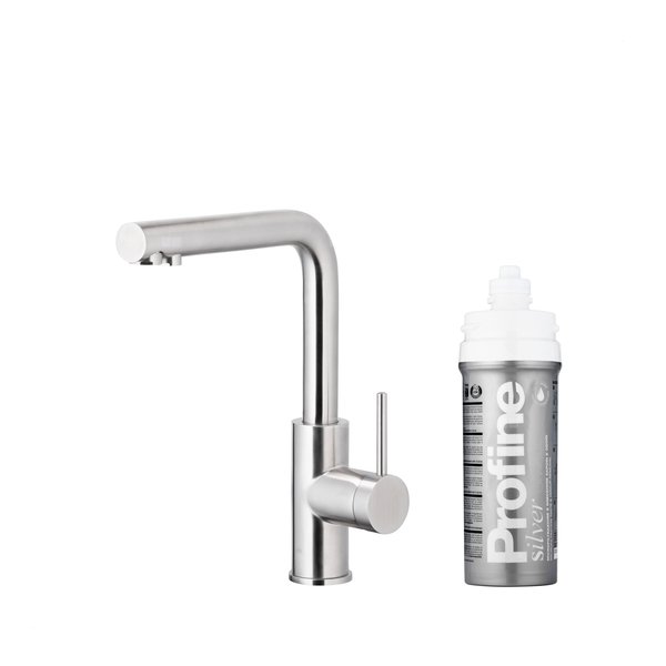 DUERO PURE BASIC BATERIA KUCHENNA Z FUNKCJĄ FILTRACJI WODY, STAL NIERDZEWNA + ZESTAW FILTRUJĄCY PROFINE SILVER S