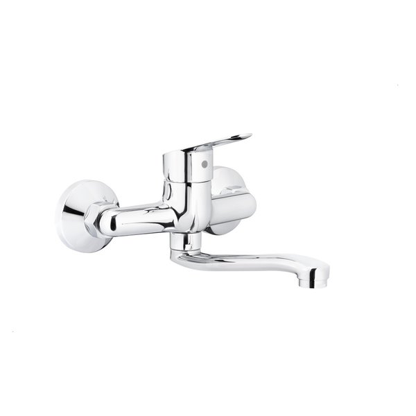 Bateria SPARC umywalkowa, ścienna, chrom