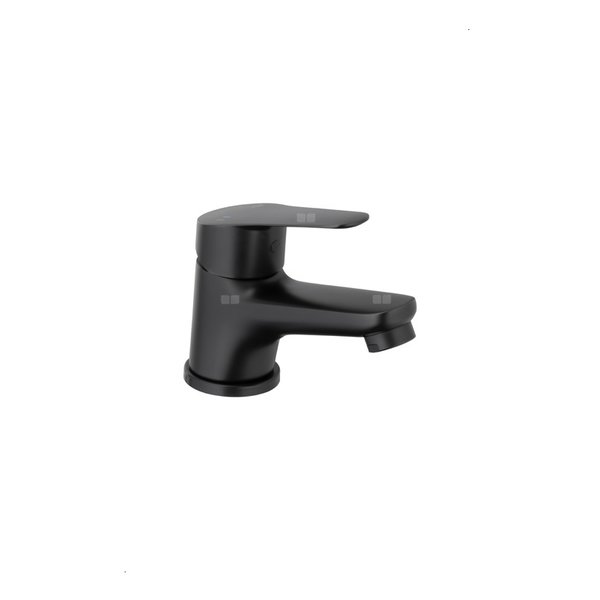 Bateria SPARC umywalkowa, stojąca ze spustem typu kilk-klak, black