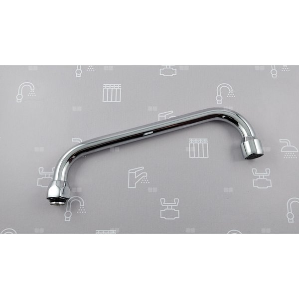 WYLEWKA U FI16/L=220 MM Z NAPOWIETRZACZEM STRUMIENIA CHROM (BAT. STANDARD PO 2020R.)