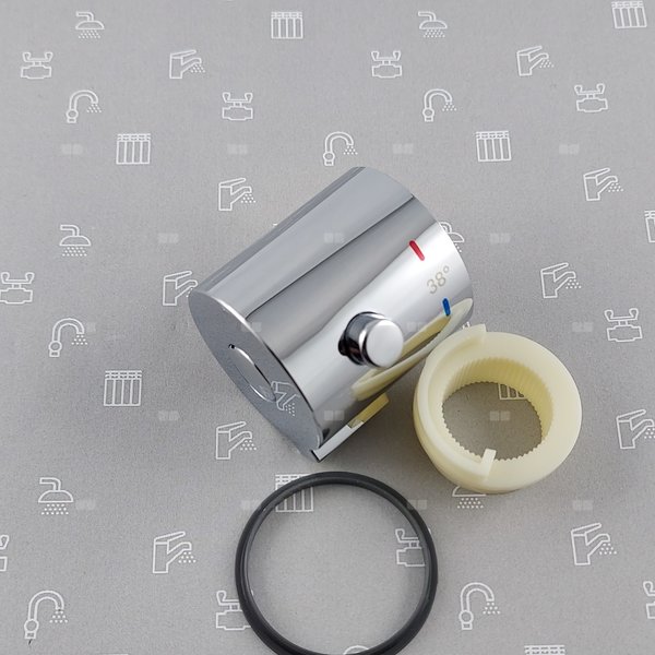 Uchwyt regulacji temperatury wody do baterii natryskowej termostatycznej MOZA CHROM