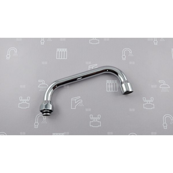 WYLEWKA U FI16/L=160 MM Z NAPOWIETRZACZEM STRUMIENIA CHROM