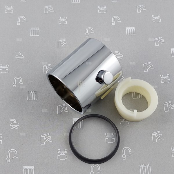 Uchwyt regulacji strumienia wody do baterii natryskowej termostatycznej MOZA CHROM