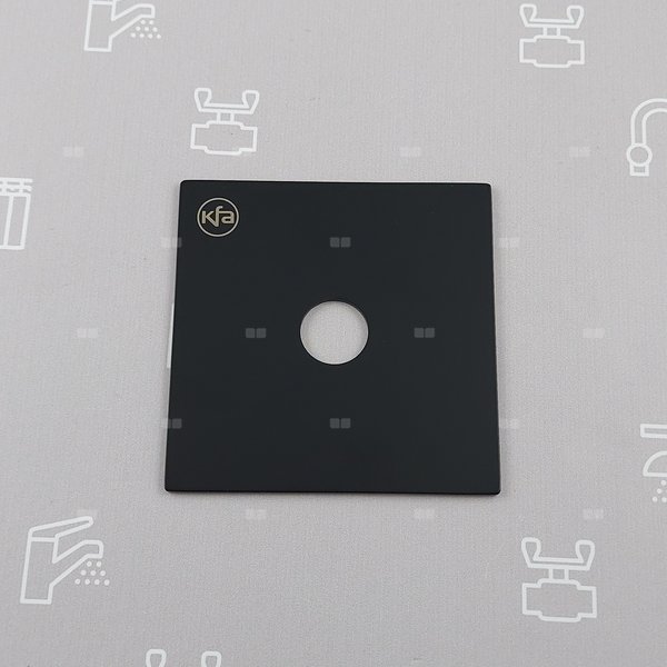 Rozeta wylotu wannowego podtynkowego MOKAIT BLACK