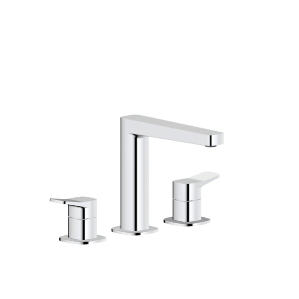 MALAGA CHROM bateria umywalkowa 3-otworowa stojąca