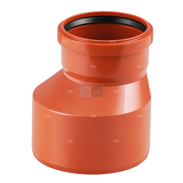 Złącze MAGNAPLAST KG KGR redukcja, PVC-U (pomarańczowy), DN 160 x DN 110 (ww x wz), do kanalizacji