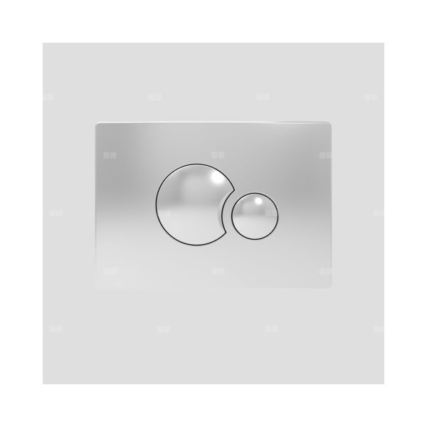 Przycisk dwudzielny mały ch. połysk