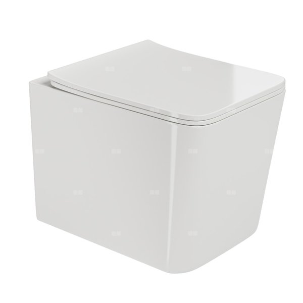 Miska wisząca WC MERANDA Rimless z deską wolnoopadającą slim