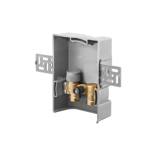 Unibox TQ vario, regulator temperatury pomieszczenia z automatycznym zaworem termostatycznym Q-tech, bez termostatu i maskownicy