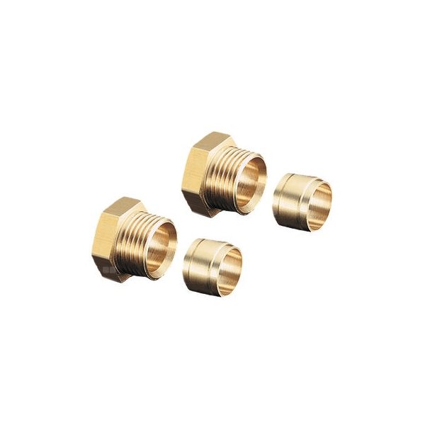 Złączka do filtrów Oilpur w systemach dwururowych Flexo-Bloc, podłączenie  8 mm, mosiądz, (kpl.=2 szt.)