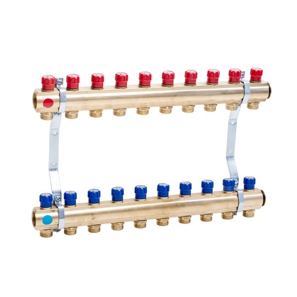 PHA-109A 10-obwodowy PN10 Rozdzielacz CuZn