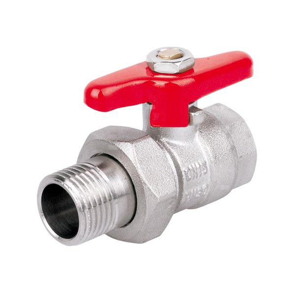 Zawór kulowy PERFEXIM PHA-005/SM mosiądz niklowany, PN30 3/4'' GZ x GW, uchwyt: pokrętło