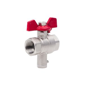 PHA-002C G1/2 WW PN30 DN15 Kurek kulowy z przyłączem M10X1 dławik CuZn-C