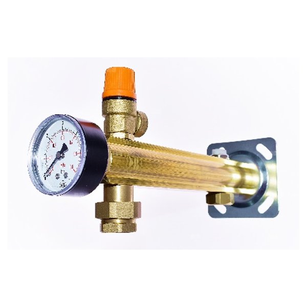 Grupa bezpieczeństwa QIK GBM, 3 bar odp. automat, szybkozłącze do naczynia zbiorczego z oringiem 3/4"