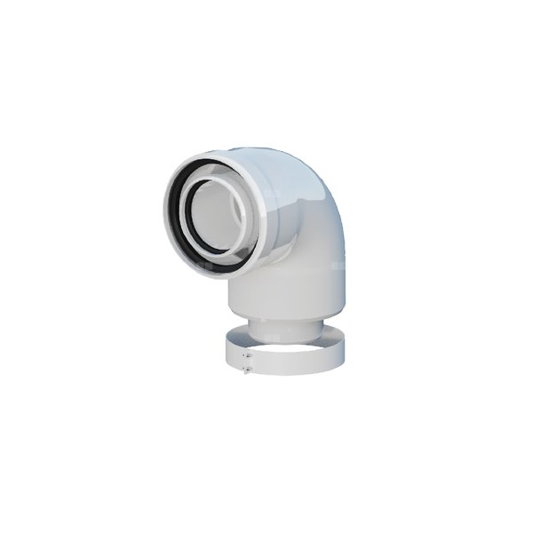 Adapter kolanowy Ariston, Vaillant, Beretta, Saunier Duval, Chaffoteaux DN60/100mm