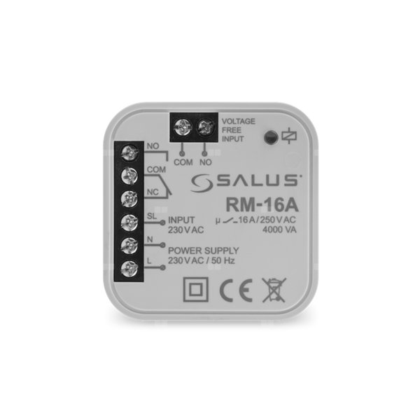 Przekaźnik przełączający SALUS 16 A RM-16A ze wskaźnikiem LED