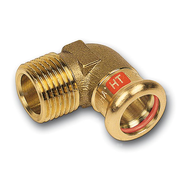 Kolano 90' SANHA Press Solar, Cu, 15 mm x 3/4'' (zw x GZ)