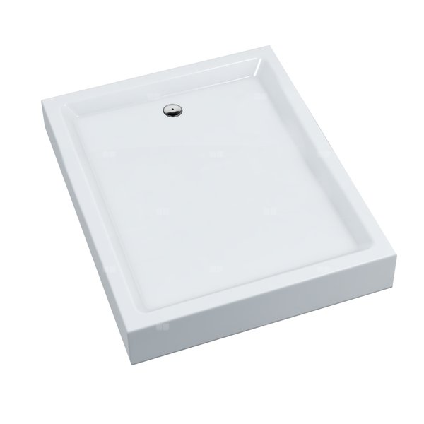 Brodzik akrylowy Eko 2.0 90x90x16 cm R55, półokrągły