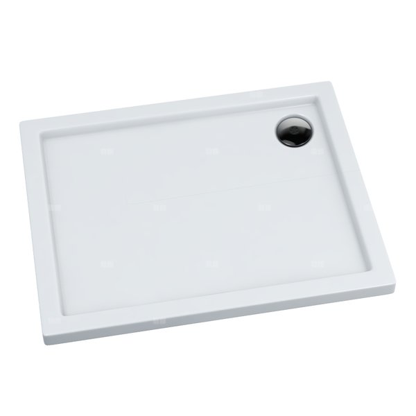 Brodzik akrylowy Caspar 90x160x5,5 cm, prostokątny z odpływem w narożniku