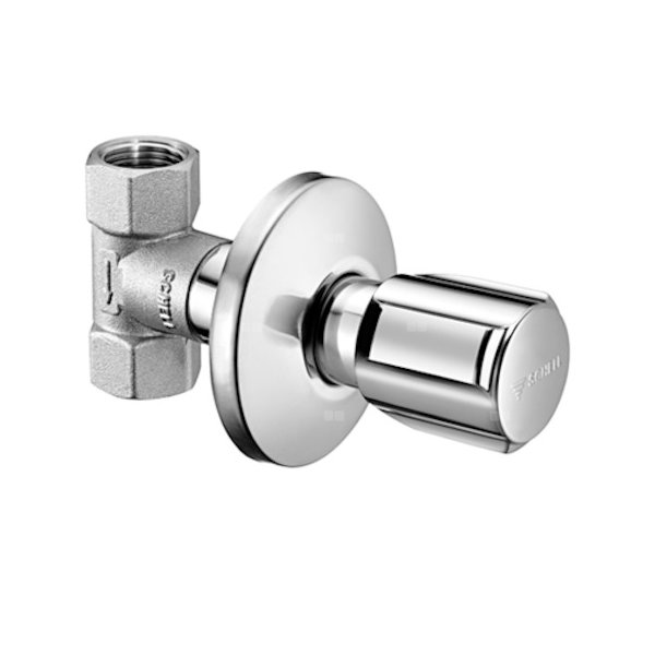 Zawór podtynkowy z pokrętłem COMFORT dn 15 1/2" chrom