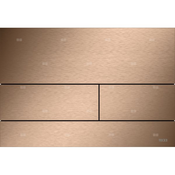 Przycisk spłukujący do stelaża (Mechaniczny) TECE square metal, kolor czerwone złoto szczotkowane "anti-fingerprint"