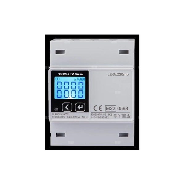 Licznik energii 3-fazowy dwukierunkowy Sinum, komunikacja MODBUS