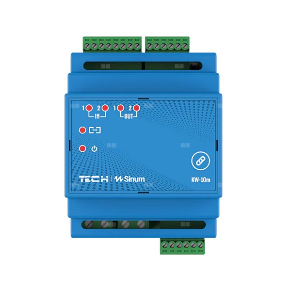 Karta wejść/wyjść KW-10m, komunikacja przewodowa Sinum SBUS, kolor NIEBIESKI