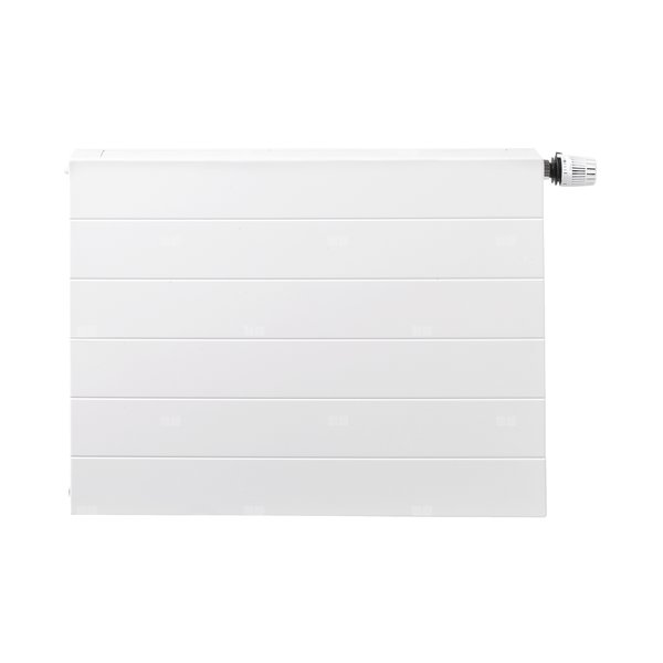 Grzejnik płytowy typ 11 TERMO TEKNIK Design Style zasilany z dołu z wbudowanym zaworem termostatycznym wym. 400 x 1600 mm, kolor biały, moc 982 W