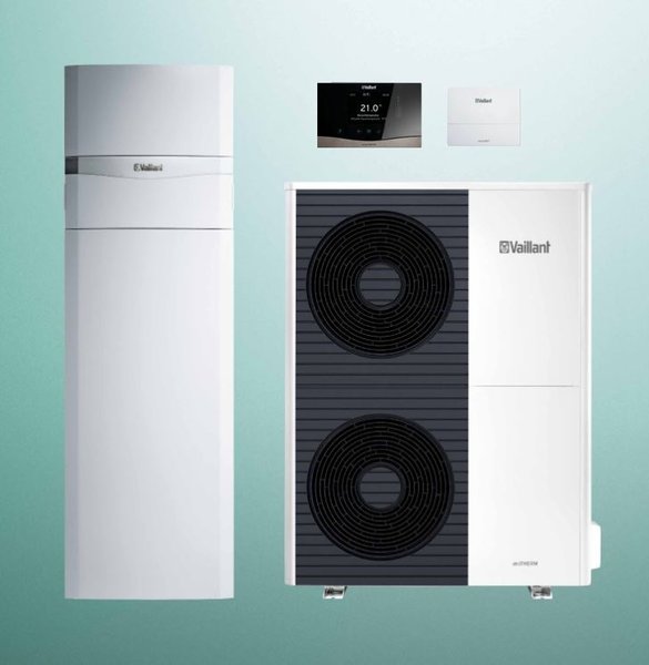 Pakiet Systemowy OZE - Pompa ciepła powietrze-woda split VAILLANT VWL 105/5AS aroTHERM 10.2 kW 400 V + Centrala grzewcza VWL 128/5IS + Regulator sensoCOMFORT VRC 720 + Moduł komunikacji internetowej VR 940f